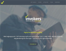 Tablet Screenshot of invokers.dk